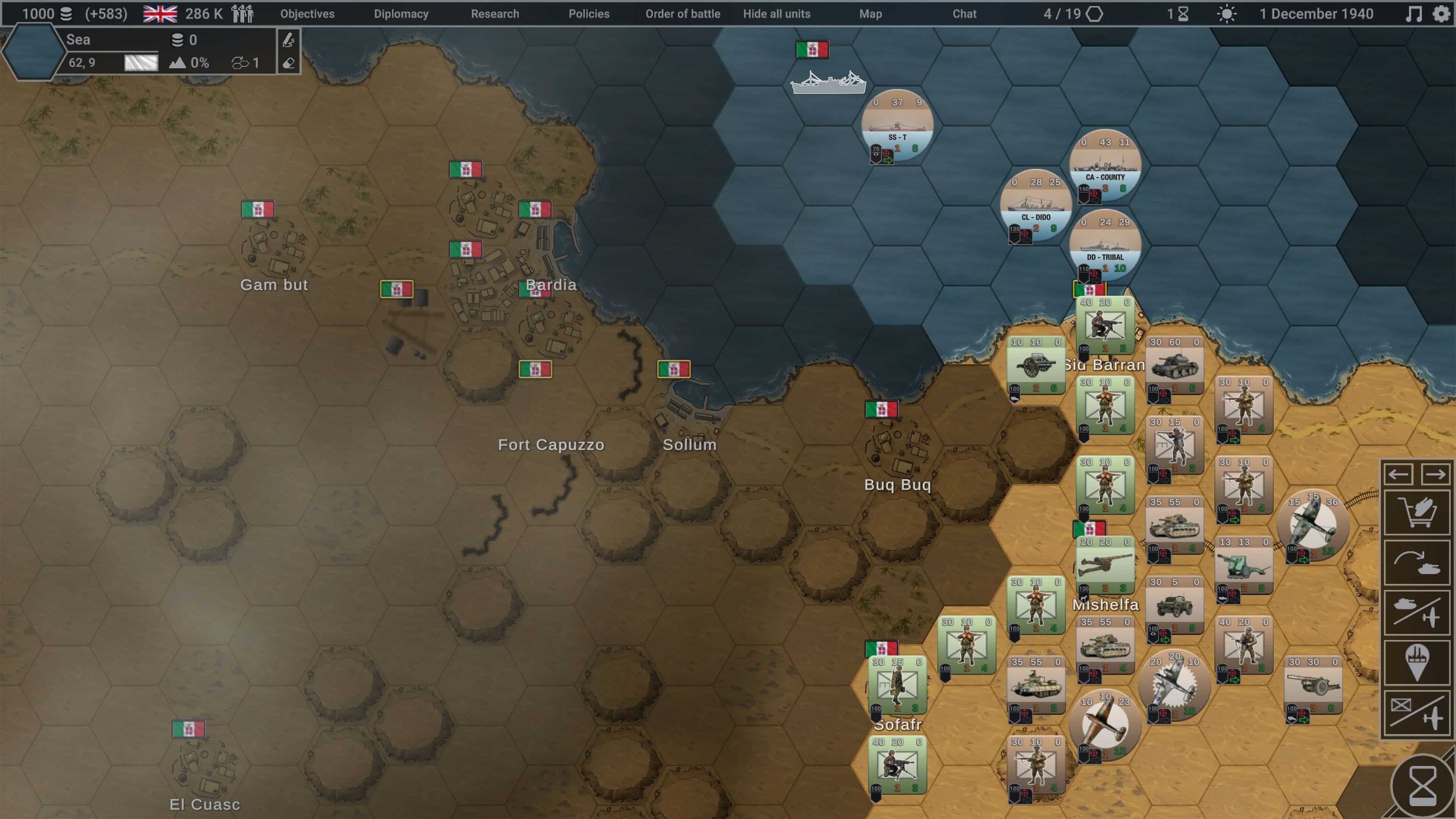 Polityki i doktryny w Hex of Steel
